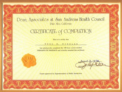 6 - Massage Certificate