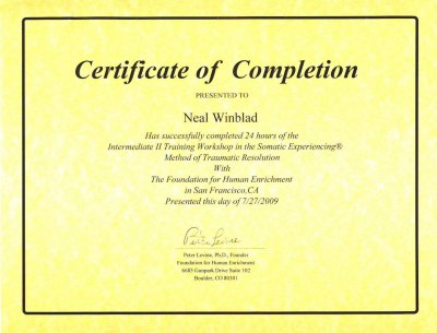 14 - Somatic Experiencing - Intermediate II